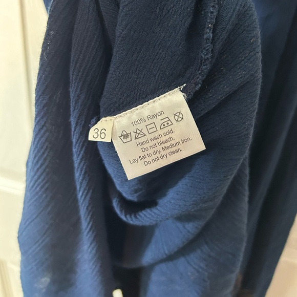 Earthbound Swimsuit Cover Adjustable Straps Navy Blue  Small Asymmetrical - Picture 11 of 12